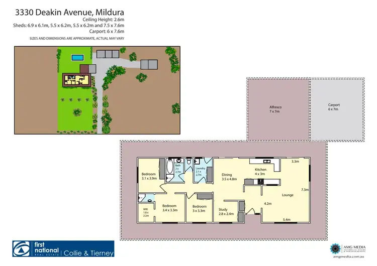 Floorplan of Homely house listing, 3330 Deakin Avenue, Mildura VIC 3500