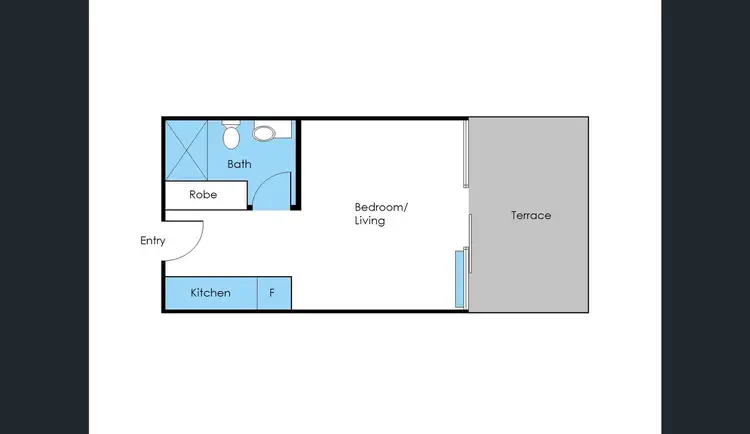 Floorplan of Homely apartment listing, 431/572 St Kilda Road, Melbourne VIC 3004