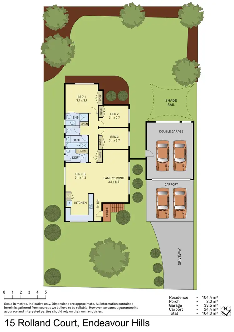 Floorplan of Homely house listing, 15 Rolland Court, Endeavour Hills VIC 3802