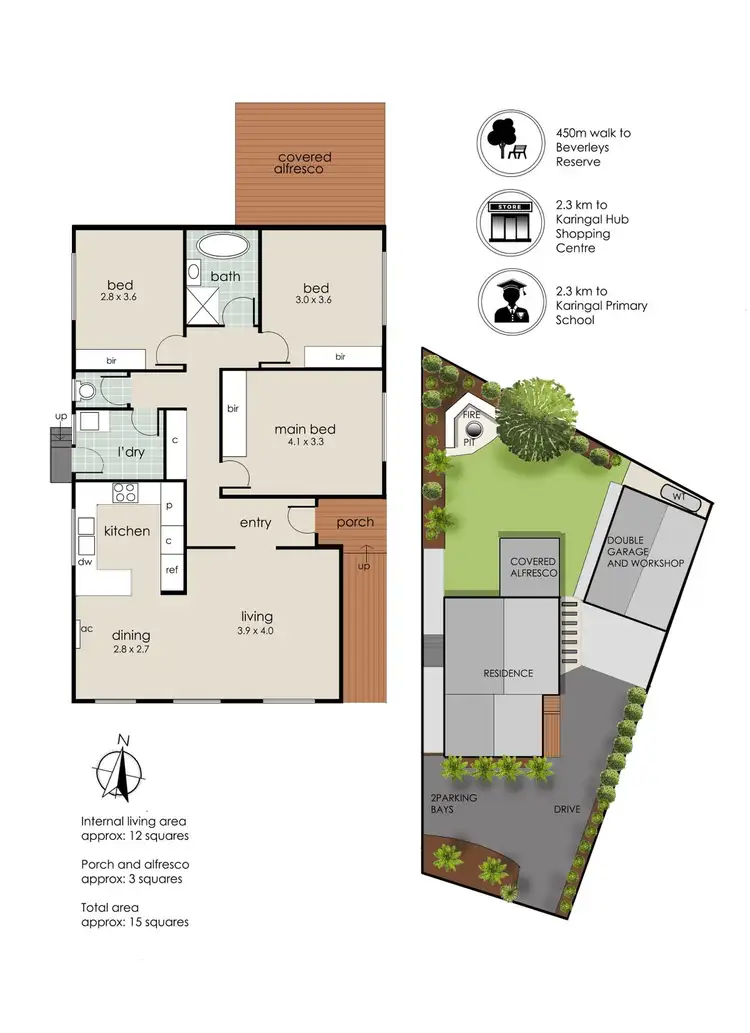Floorplan of Homely house listing, 9 Drum Close, Frankston VIC 3199