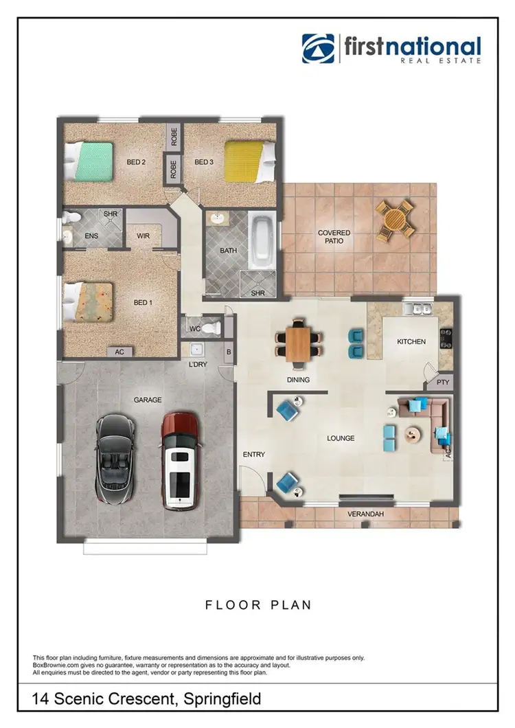 Floorplan of Homely house listing, 14 Scenic Crescent, Springfield QLD 4300