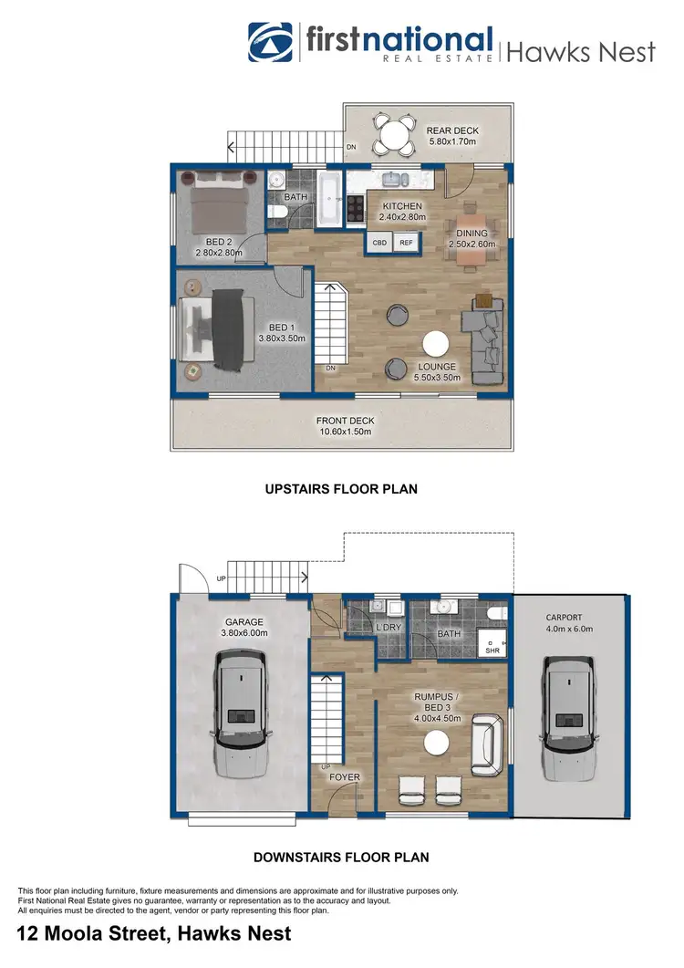 Floorplan of Homely house listing, 12 Moola Street, Hawks Nest NSW 2324