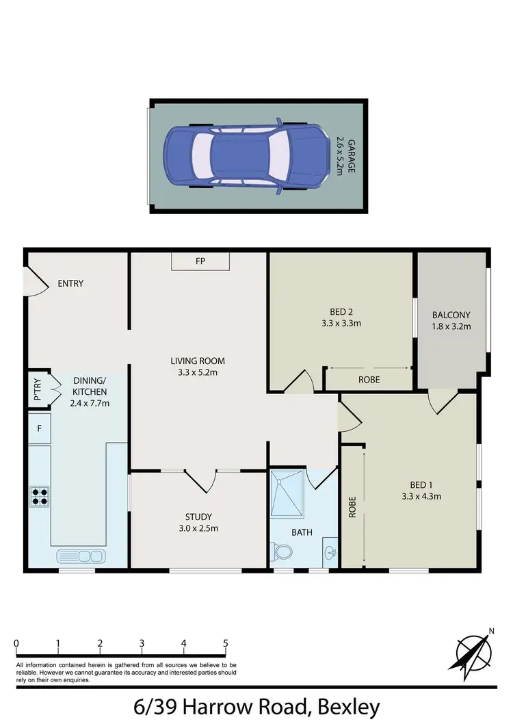 Floorplan of Homely apartment listing, 6/39 Harrow Road, Bexley NSW 2207