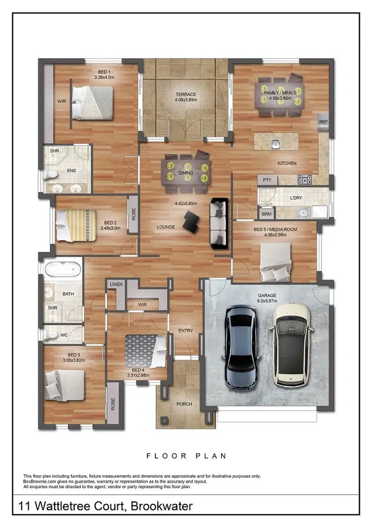 Floorplan of Homely house listing, 11 Wattletree Court, Brookwater QLD 4300