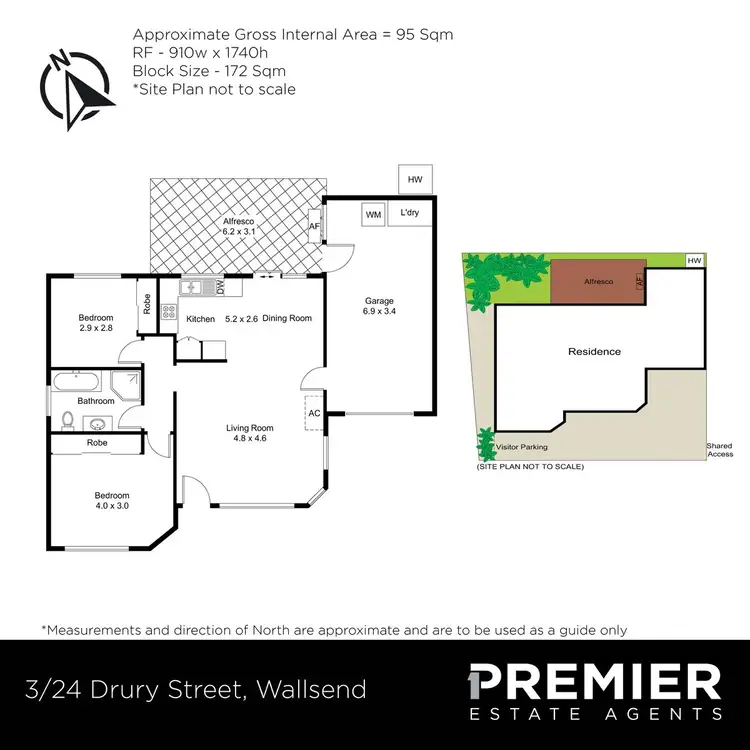 Floorplan of Homely villa listing, 3/24 Drury Street, Wallsend NSW 2287