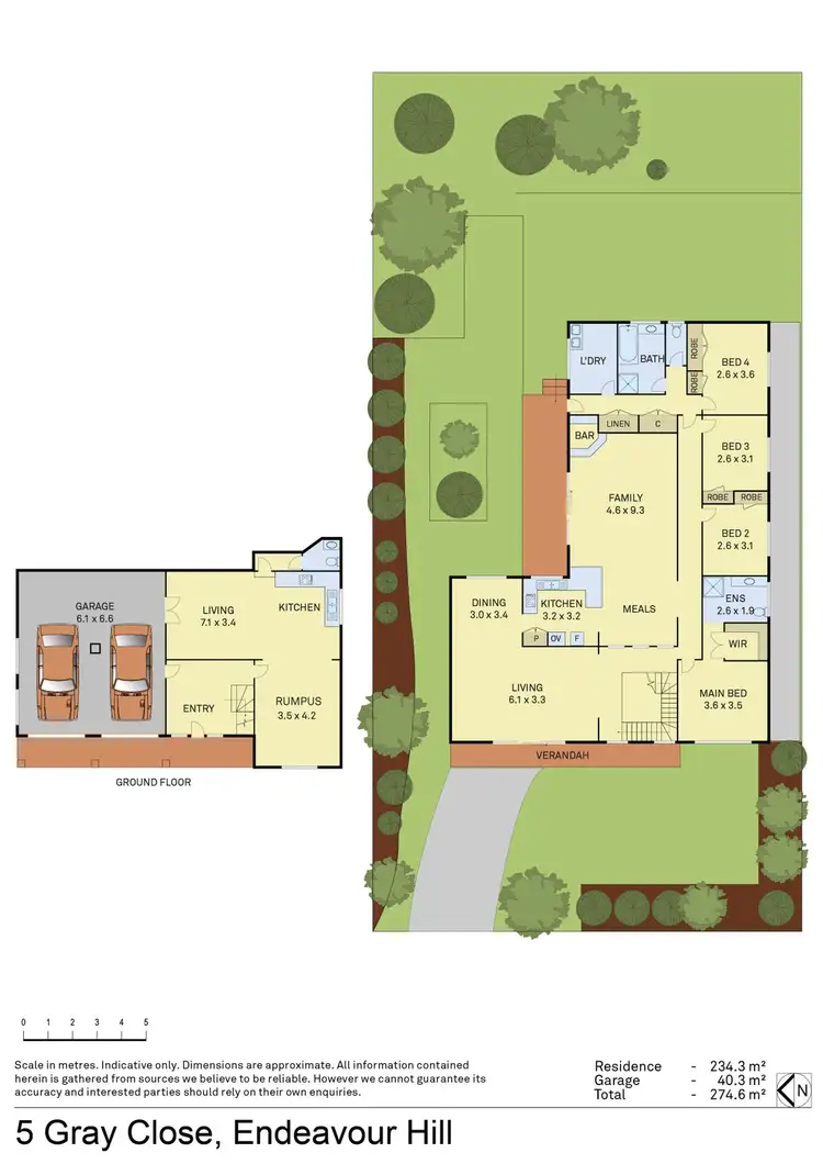 Floorplan of Homely house listing, 5 Gray Close, Endeavour Hills VIC 3802