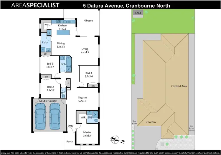 Floorplan of Homely house listing, 5 Datura Avenue, Cranbourne North VIC 3977