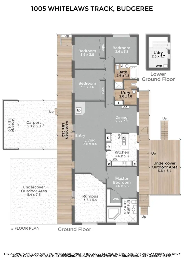 Floorplan of Homely rural property listing, 1005 Whitelaws Track, Budgeree VIC 3870
