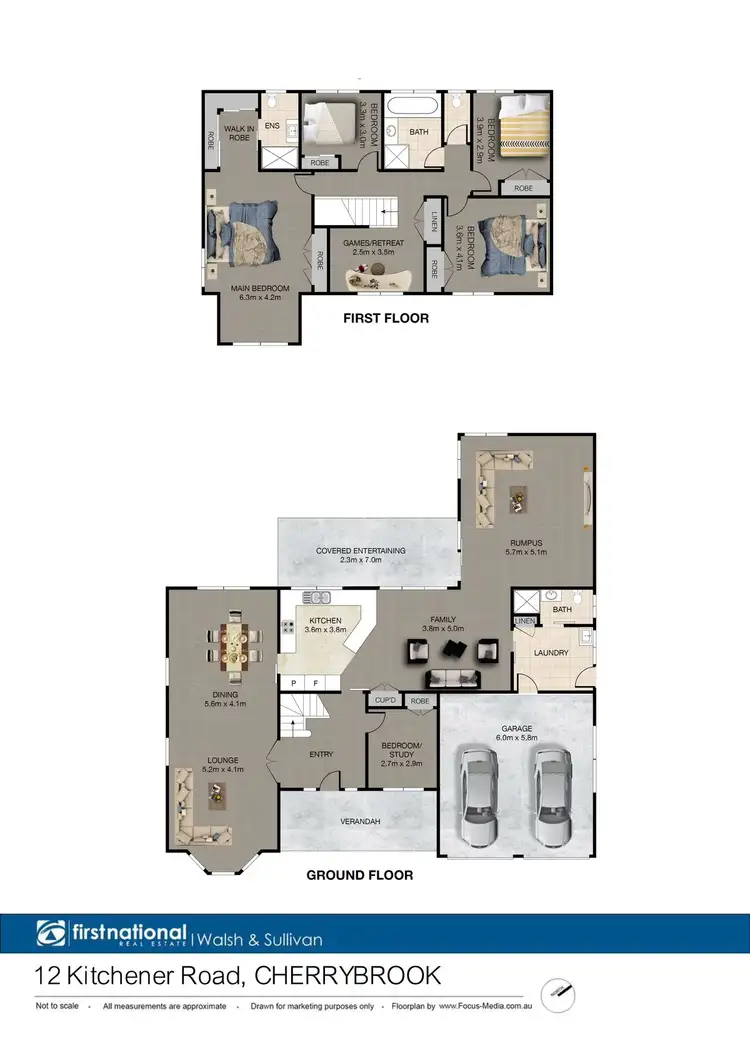 Floorplan of Homely house listing, 12 Kitchener Road, Cherrybrook NSW 2126