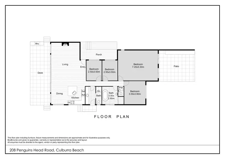 Floorplan of Homely house listing, 208 Penguins Head Road, Culburra Beach NSW 2540