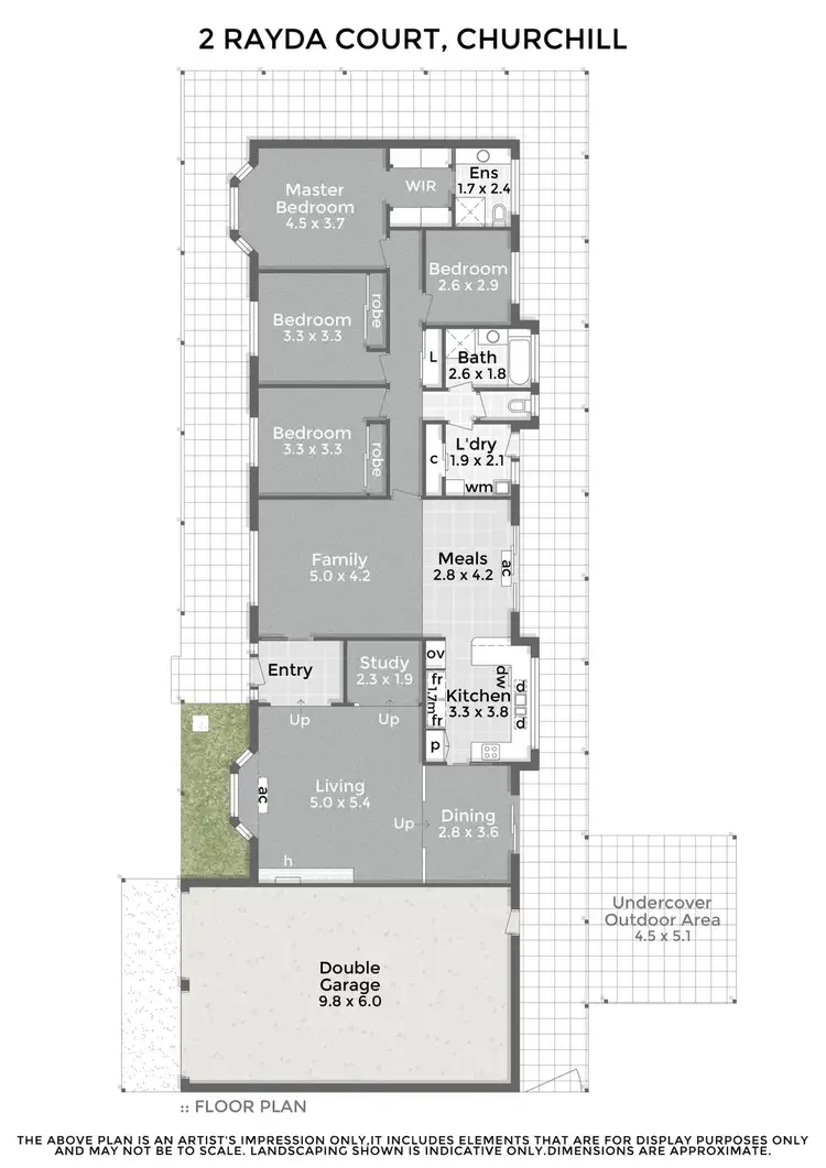 Floorplan of Homely house listing, 2 Rayda Court, Churchill VIC 3842