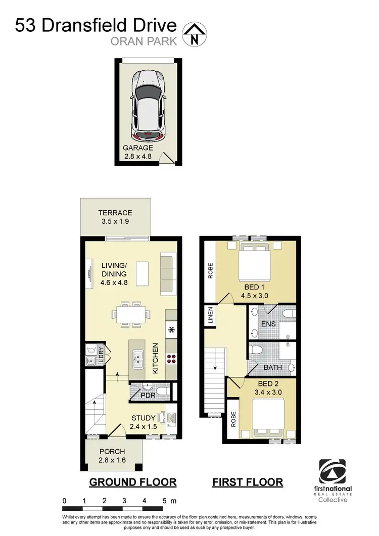 Floorplan of Homely townhouse listing, 53 Dransfield drive, Oran Park NSW 2570
