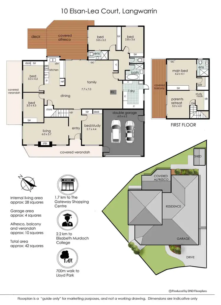 Floorplan of Homely house listing, 10 Elsan-Lea Court, Langwarrin VIC 3910