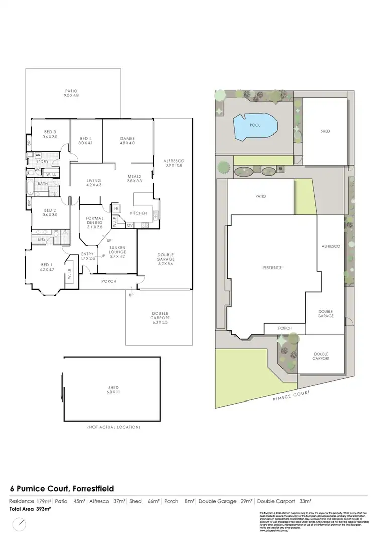 Floorplan of Homely house listing, 6 Pumice Court, Forrestfield WA 6058