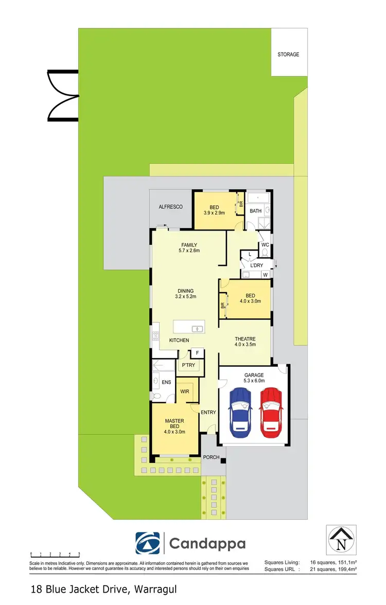 Floorplan of Homely house listing, 18 Blue Jacket Drive, Warragul VIC 3820