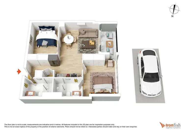 Floorplan of Homely apartment listing, 4015/220 Spencer Street, Melbourne VIC 3000