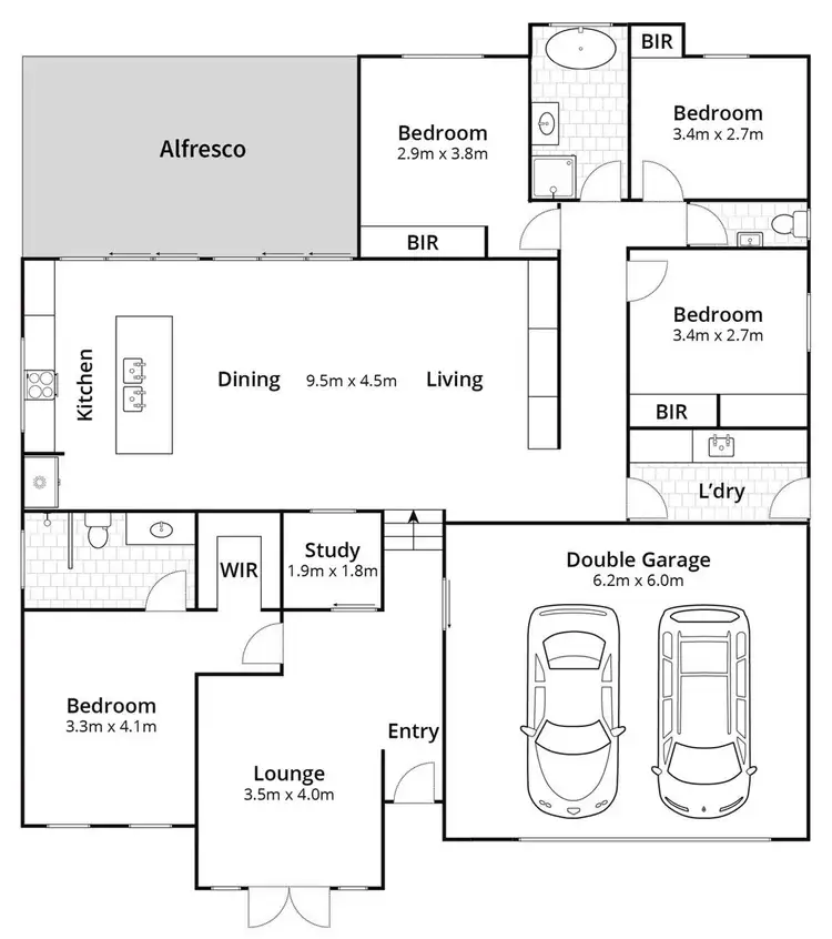 Floorplan of Homely house listing, 1B Bendoura Street, Mollymook NSW 2539