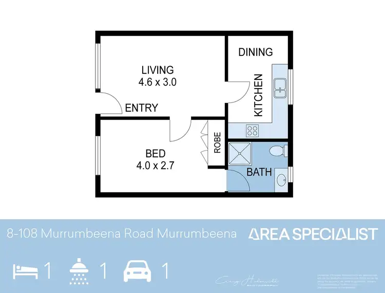 Floorplan of Homely unit listing, 8/108 Murrumbeena Road, Murrumbeena VIC 3163
