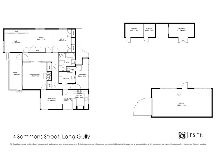 Floorplan of Homely house listing, 4 Semmens Street, Long Gully VIC 3550