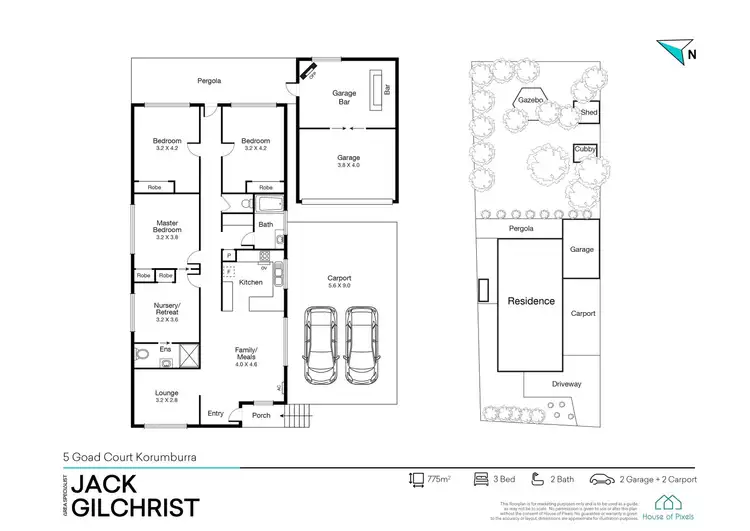 Floorplan of Homely house listing, 5 Goad Court, Korumburra VIC 3950