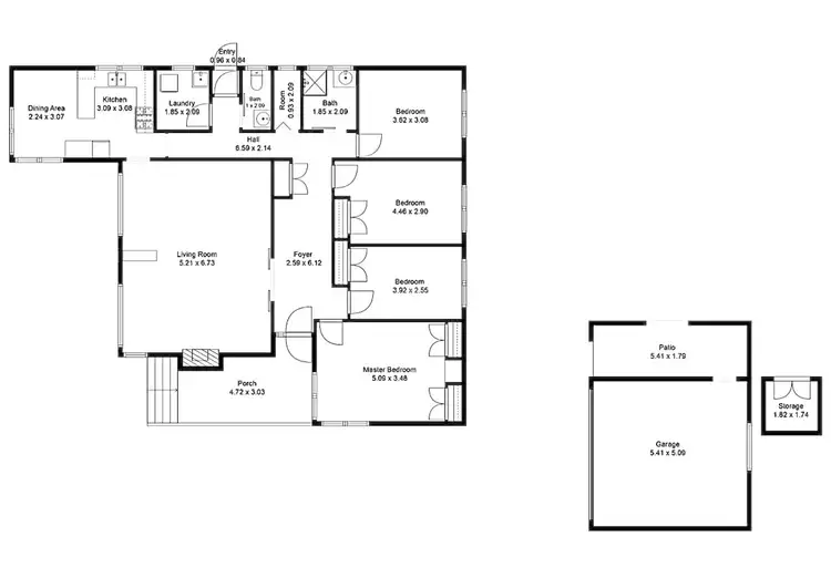 Floorplan of Homely house listing, 468 Doncaster Road, Doncaster VIC 3108