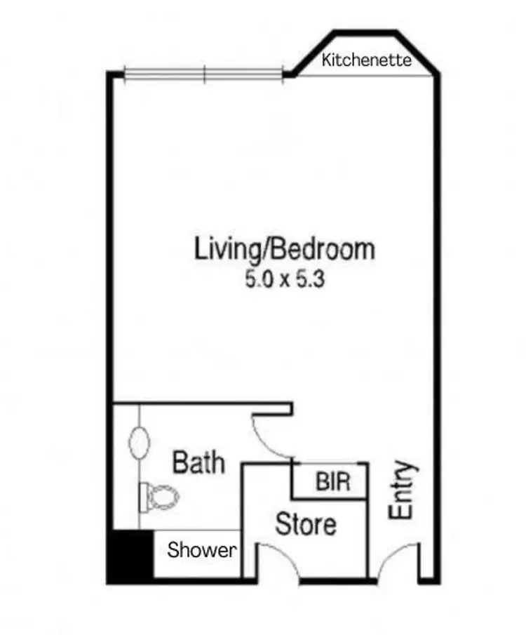 Floorplan of Homely apartment listing, 304/5-9 Studley Park Road, Kew VIC 3101