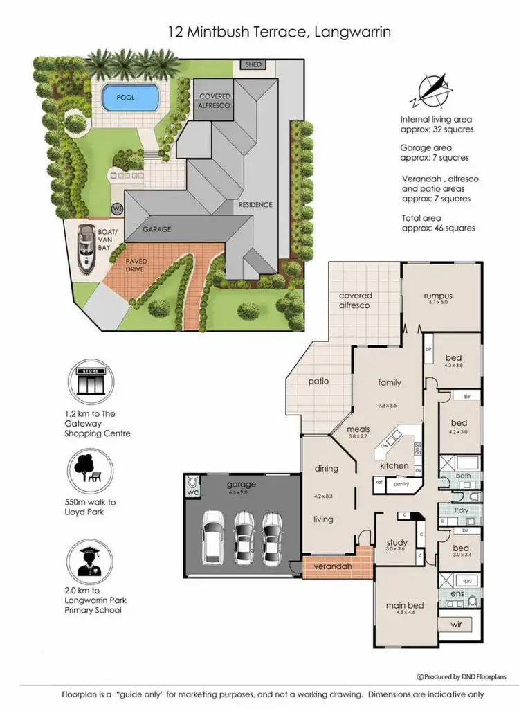 Floorplan of Homely house listing, 12 Mintbush Terrace, Langwarrin VIC 3910