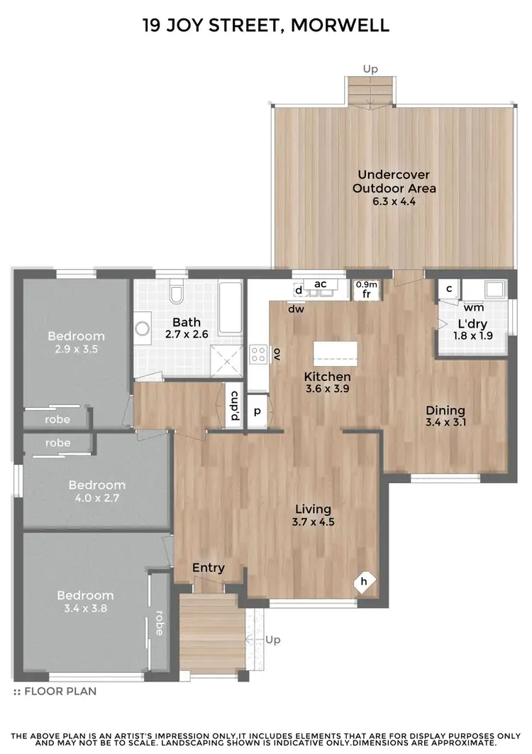 Floorplan of Homely house listing, 19 Joy Street, Morwell VIC 3840
