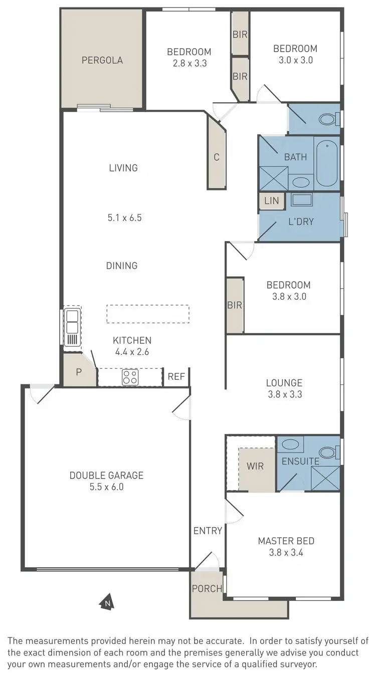 Floorplan of Homely house listing, 61 Indura Drive, Werribee VIC 3030