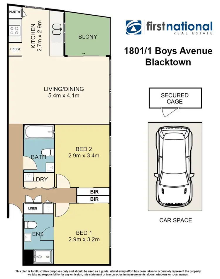 Floorplan of Homely unit listing, 1801/1 Boys Ave, Blacktown NSW 2148