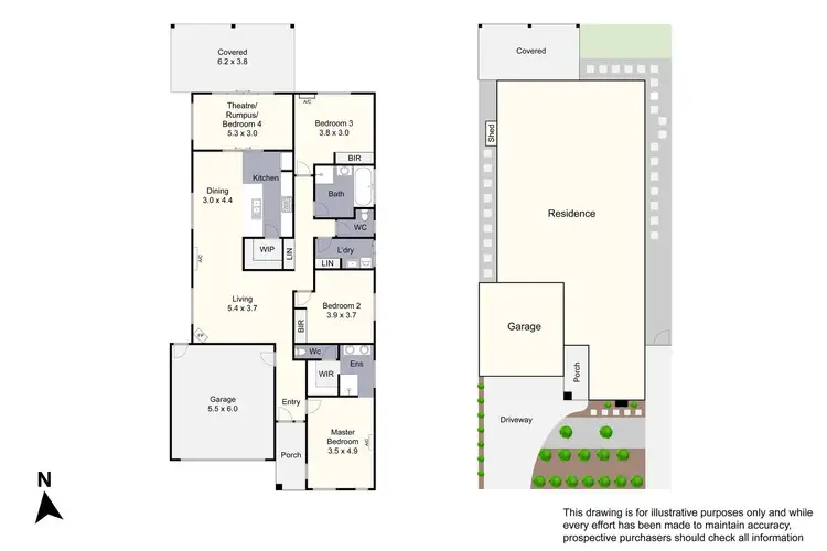 Floorplan of Homely house listing, 54 Dahlia Crescent, Keysborough VIC 3173