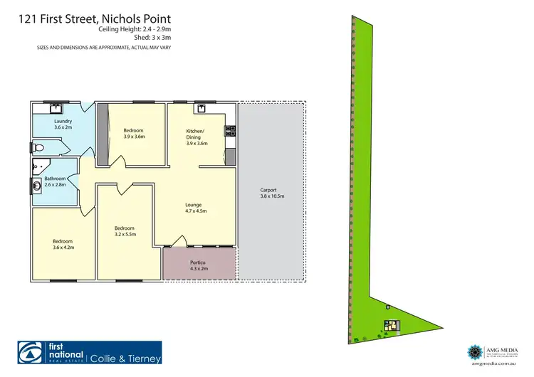 Floorplan of Homely house listing, 121-127 First Street, Nichols Point VIC 3501