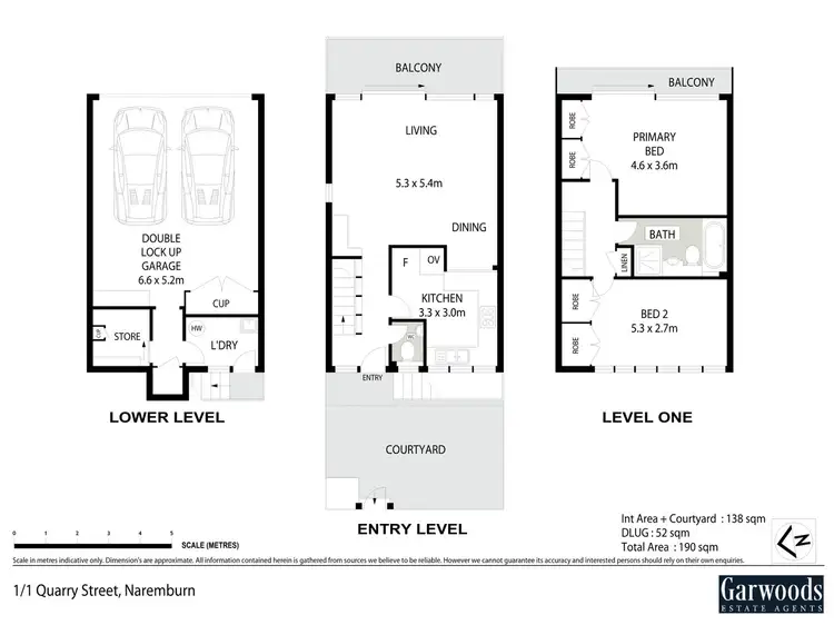 Floorplan of Homely townhouse listing, 1/1 Quarry Street, Naremburn NSW 2065