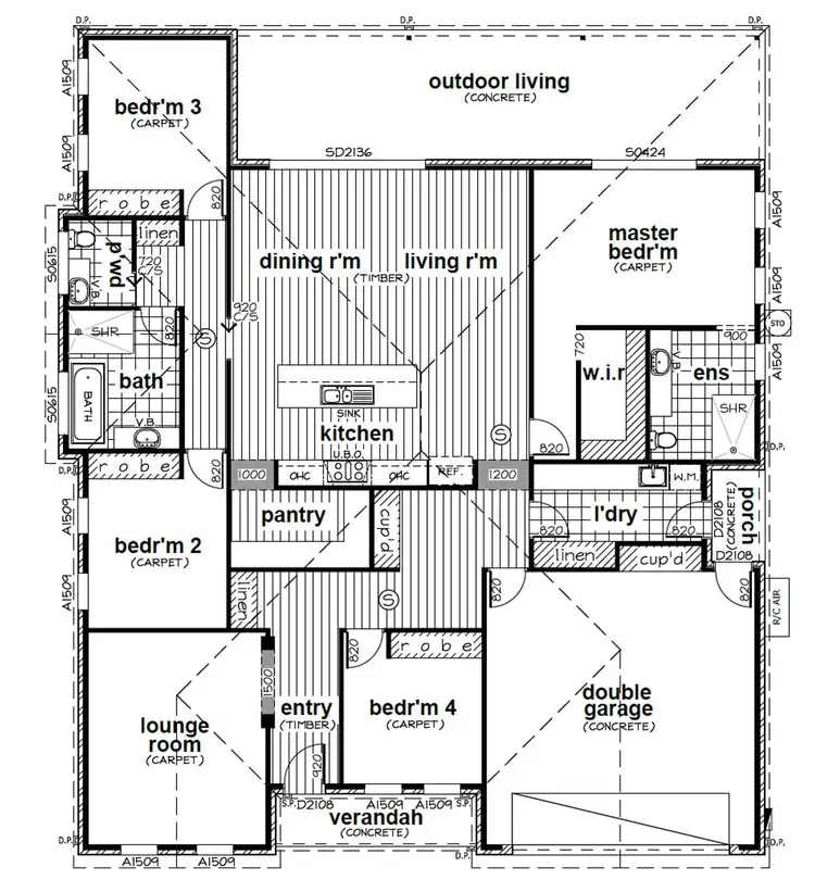 Floorplan of Homely house listing, 54 Betty Krake Drive, Red Cliffs VIC 3496