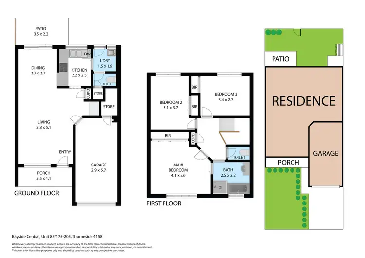 Floorplan of Homely townhouse listing, 85/175 Thorneside Road, Thorneside QLD 4158