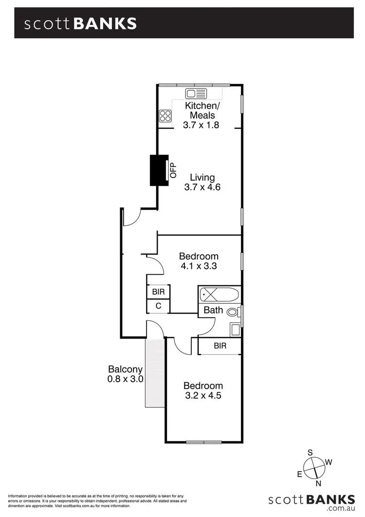Floorplan of Homely apartment listing, 3/106 Toorak Road West, South Yarra VIC 3141