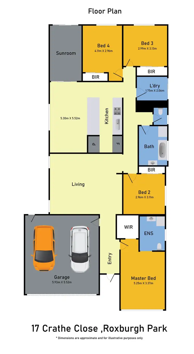 Floorplan of Homely house listing, 17 Crathe Close, Roxburgh Park VIC 3064