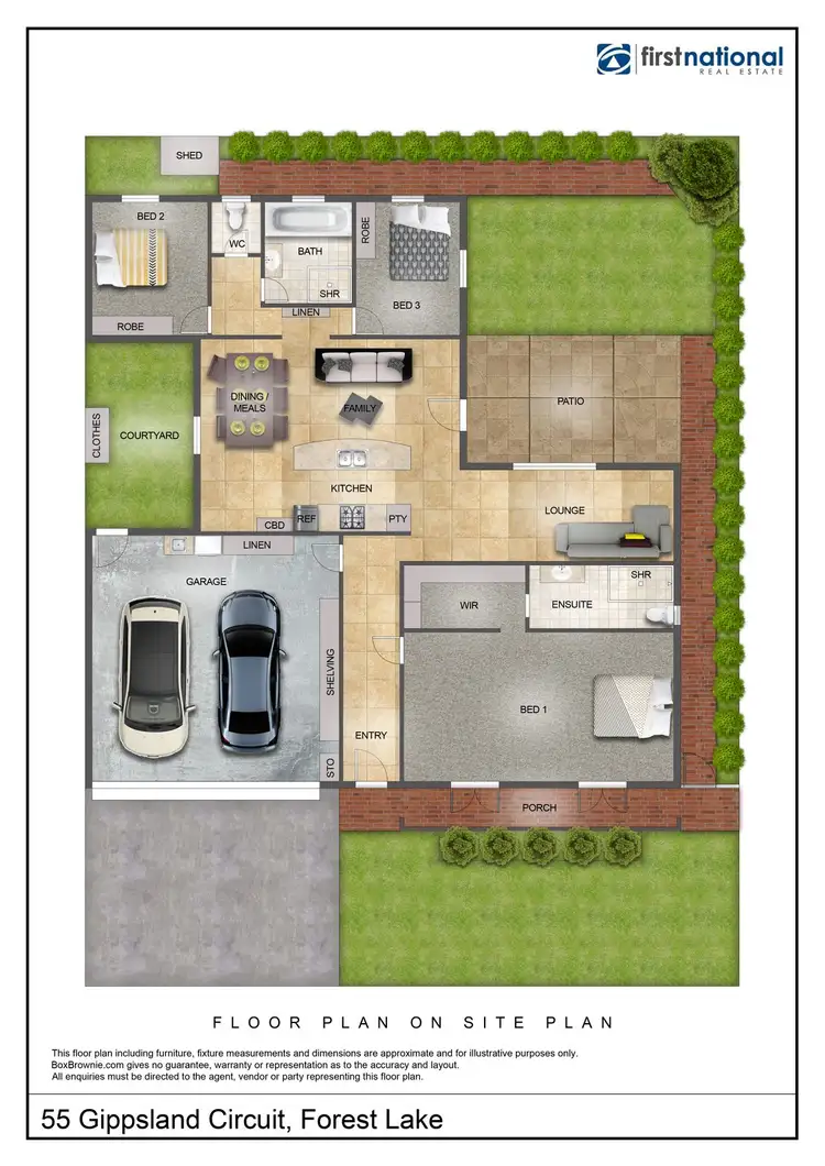 Floorplan of Homely house listing, 55 Gippsland Circuit, Forest Lake QLD 4078