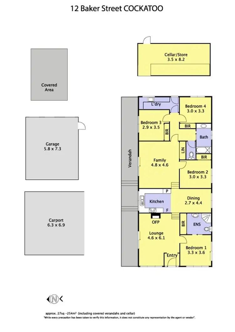 Floorplan of Homely house listing, 12 Baker Street, Cockatoo VIC 3781