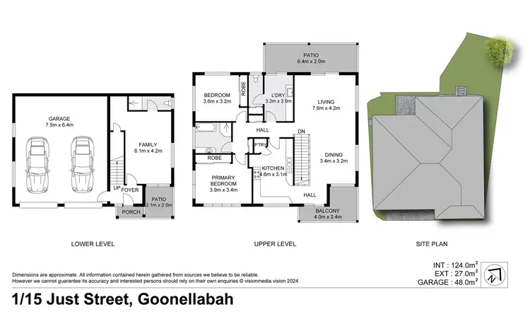 Floorplan of Homely unit listing, 1/15 Just Street, Goonellabah NSW 2480
