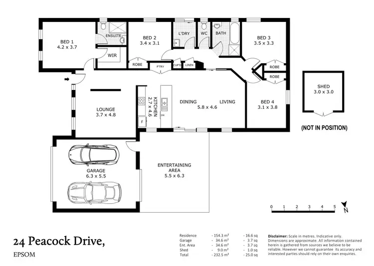 Floorplan of Homely house listing, 24 Peacock Drive, Epsom VIC 3551
