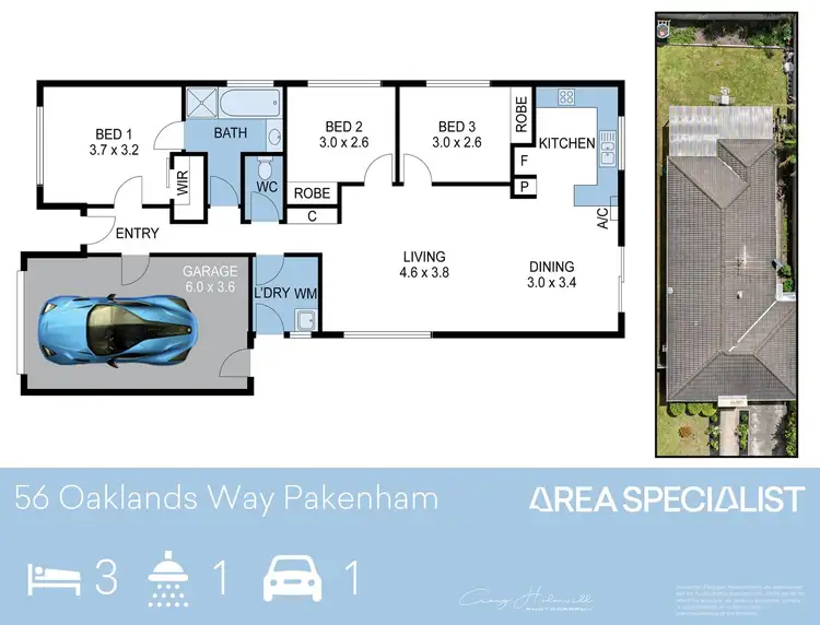 Floorplan of Homely house listing, 56 Oaklands Way, Pakenham VIC 3810