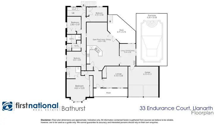 Floorplan of Homely house listing, 33 Endurance Court, Llanarth NSW 2795