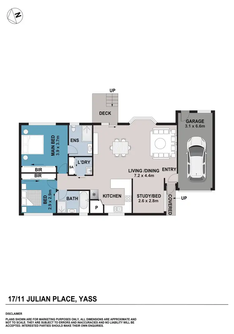 Floorplan of Homely townhouse listing, 17/11 Julian Place, Yass NSW 2582