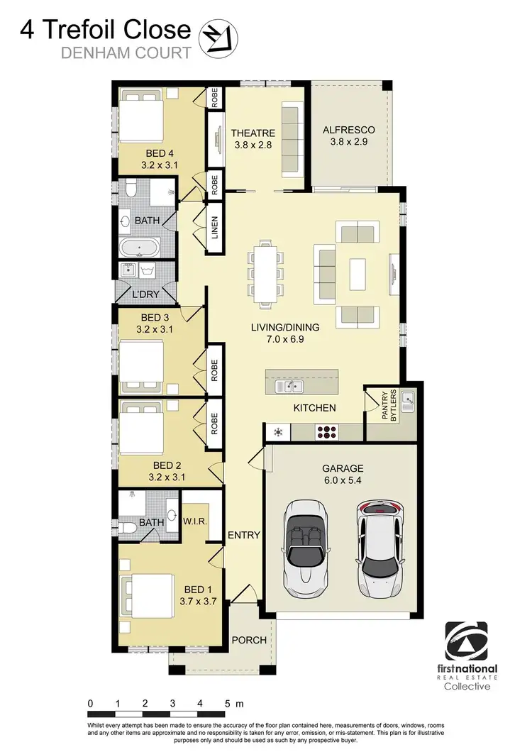Floorplan of Homely house listing, 4 Trefoil Close, Denham Court NSW 2565