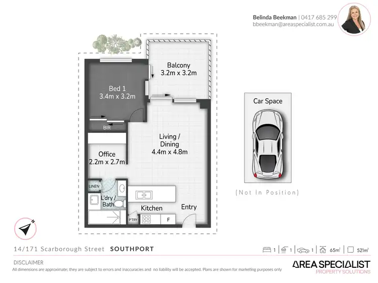 Floorplan of Homely unit listing, 14/171 Scarborough Street, Southport QLD 4215