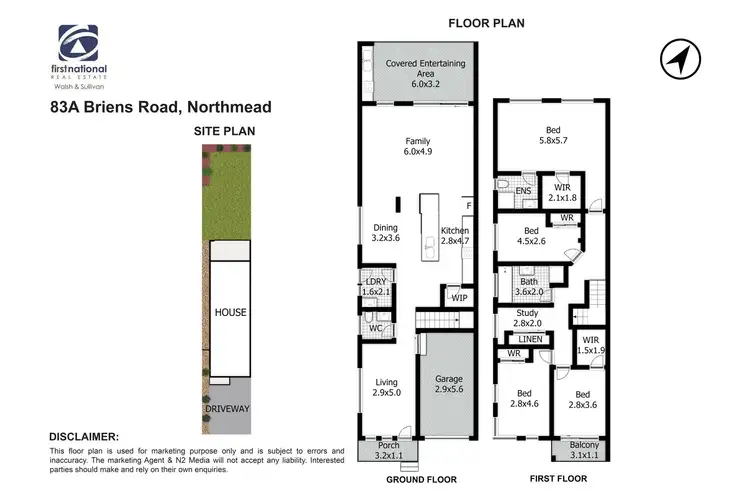 Floorplan of Homely semi-detached listing, 83A Briens Road, Northmead NSW 2152