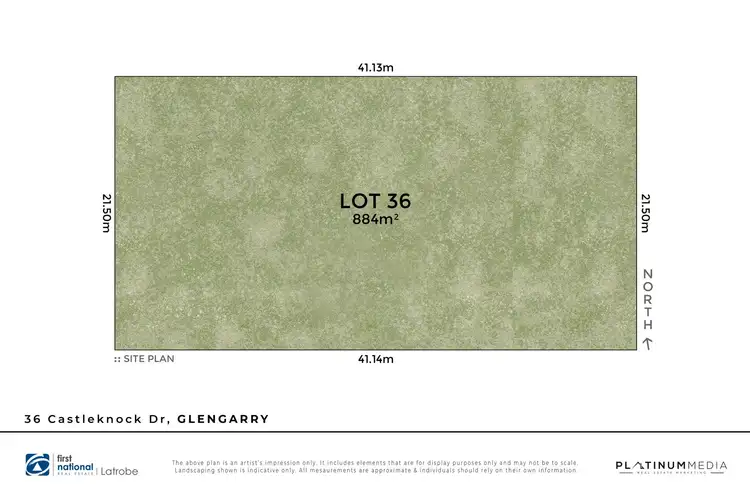 Floorplan of Homely land listing, 36 Castleknock Drive, Glengarry VIC 3854