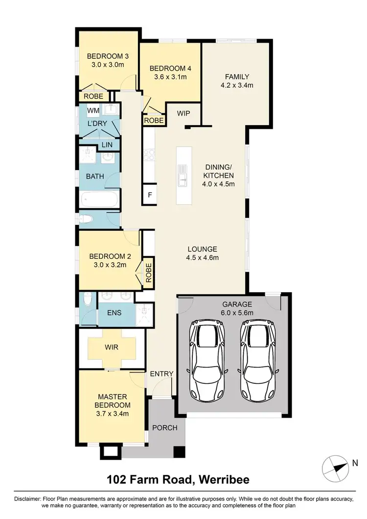 Floorplan of Homely house listing, 102 Farm Road, Werribee VIC 3030