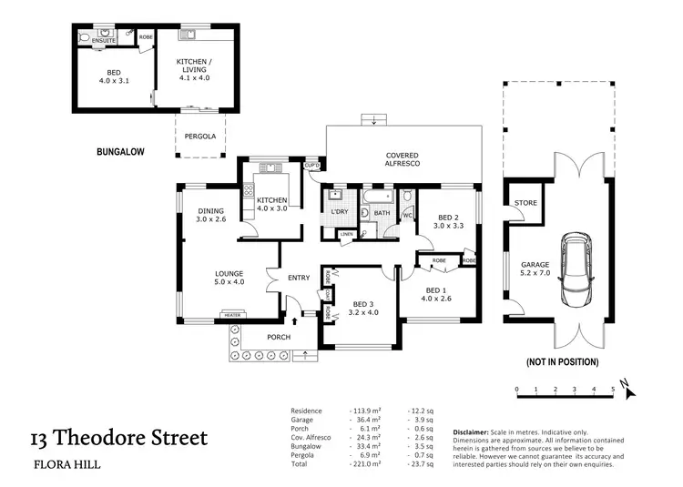 Floorplan of Homely house listing, 13 Theodore Street, Flora Hill VIC 3550